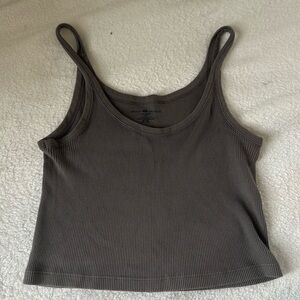 Brandy Melville Grey Cropped Tank